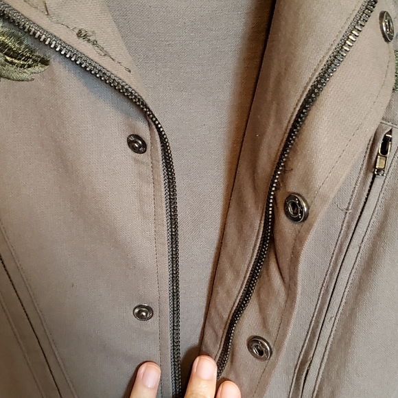 Rose patch military jacket - Picture 5 of 6